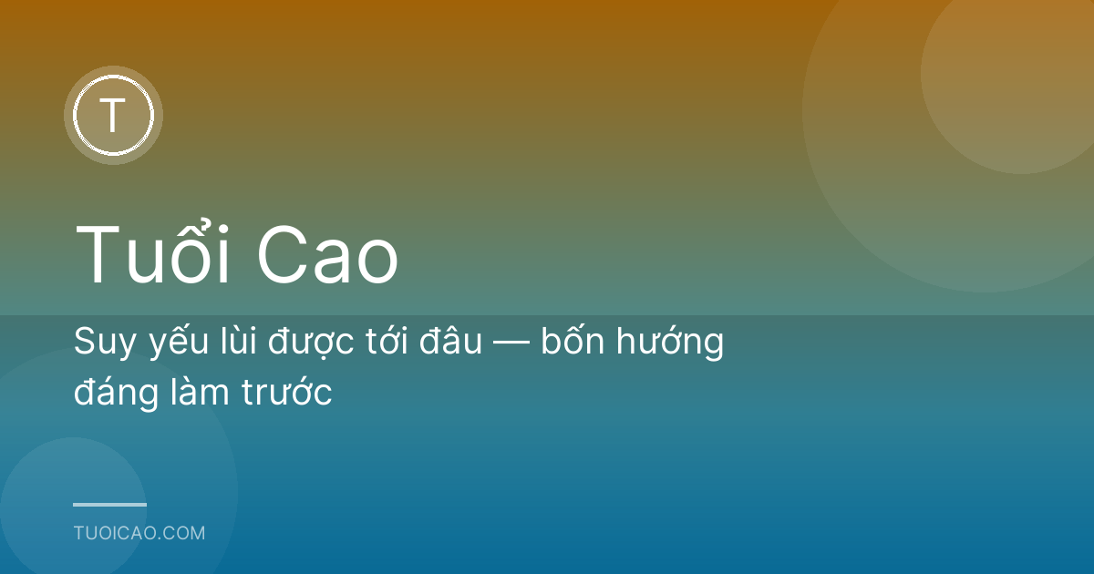 Suy yếu lùi được tới đâu — bốn hướng đáng làm trước